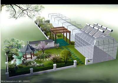 别墅绿化景观图片