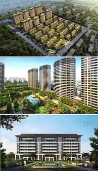 精品中标小区景观及建筑设计方案su模型加高清效果图素材 建筑模型模型大全 19287885