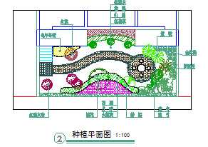 某小庭院景观设计图纸免费下载 园林绿化及施工