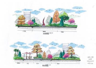 彩平图|空间|景观设计|丹丹心灵灵 