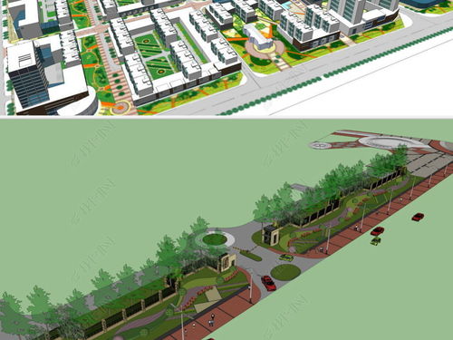 居住区小区景观规划设计草图大师模型下载指南